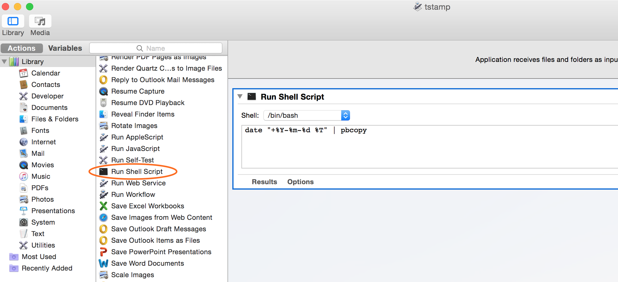 Simple Shell Scripts And Automator